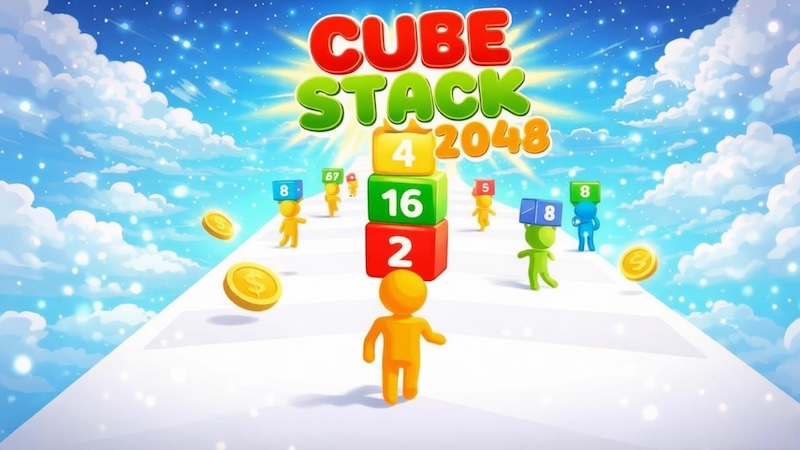 2048 Cube Stack